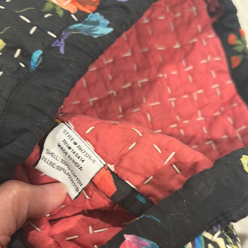 Johnny Was Multicolor Floral Quilt - Picture 5 of 12